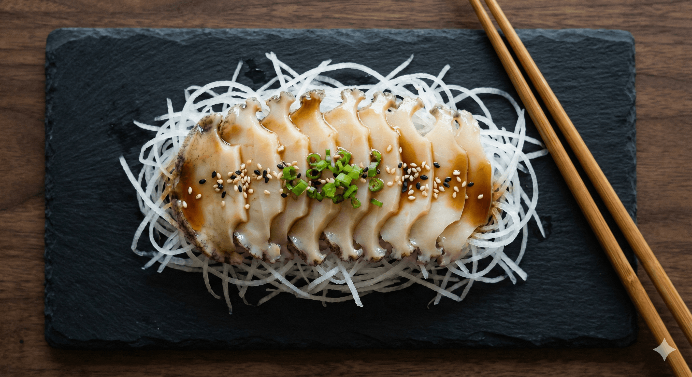 Abalone Sashimi with Ponzu